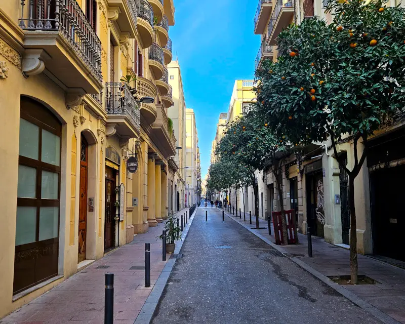 Die Straßen des Barcelona Stadtteils Gràcia